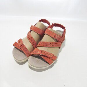 Earth Origins Suede Sport Sandals- Westfield Wendy  8.5 Salmon New